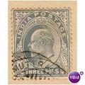 India 1902 - SG 119 - KEV11 3p grey - used 2