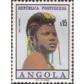 ANGOLA, Girls of Angola, lilac 1961, $.15