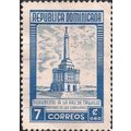 DOMINICAN REPUBLIC, Peace Memorial in Santiago, blue 1954, 7c