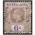 Sierra Leone 1912 SG119 6d Dull & Bright Purple...