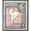 British Guiana 1938 SG310 4c Scarlet & Black Mo...