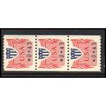 CVP31 43c Shield Very Fine MNH Dry Gum Strip of...