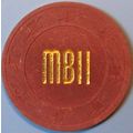 Mississippi Belle II. 25¢ Casino Chip. Clinton,...