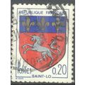 France stamps 1966 - 20c Saint-Lo, Arms - used 3