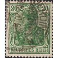 GERMANY, EMPIRE, Germania, green 1920, 20