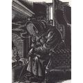 Antique Fritz Eichenberg Engraving Print Jane E...