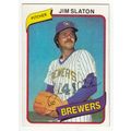 1980 Topps baseball card 24 Jim Slaton - Brewers