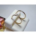 Channel .30cttw Round CZ 360 degrees 18Kt Yello...