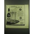 1949 Prior Beer Ad - A Masterpiece of fine brewing