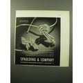 1950 Spaulding & Company Jewelry Advertisement - Jewels a Diamond Ensemble
