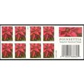 Poinsettia Wreath Booklet NDC Pane of 20 - Stam...