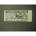 1928 Shaw Du-All Tractor Ad - Get a Shaw Du-All...