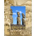 Chile Laser Engraved Wood Picture Frame Portrai...
