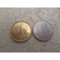 Spain - 2 different - 1 peseta coins - dated 1982