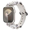 Paracord Genuine Leather Watch Band, For Apple ...