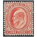 Falkland Islands 1911 SG44e 1d Orange-Vermillio...