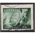 Mi 153: 2 Ks. deep green War Damage Fund, wmk. ...