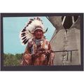AMERICAN POST CARD - INDIAN CHIEF STANDING EAGL...