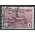 Canada 1946 SG406 $1 Purple PEACE Good Used....