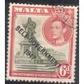 Malta 1948 - SG242 - 6d olive/red - Statue of M...