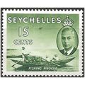 Seychelles 1952 SG161 15c Deep Yellow-Green Mou...