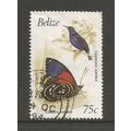 Belize 1990 Birds and Butterflies 75c, used. SG...