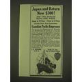 1913 Canadian Pacific Ad - Japan And Return