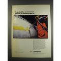 1991 Lufthansa Airline Ad - To protect the environment