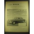 1958 Rover 3 Litre Car Ad - A new Rover