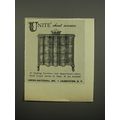 1951 Union-National Unite Chest Server Advertisement