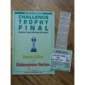 1987 FA Trophy Final Programme,Ticket & Newspap...