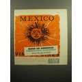1957 Bank of America Travelers Cheques Ad - Mexico