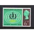 Falkland Islands - 1968 - 6d Human Rights Year ...