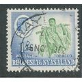 RHO 1959 1/- 'TOBACCO' FINE USED (EBID45-640)
