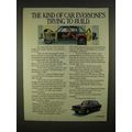 1973 Volvo Car Ad - Everyone's Trying to Build