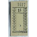 Vintage: Glasgow Numerical Ptg. Co. 1/- ticket