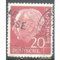 Germany 1954 - 20pf carmine - President Heuss -...