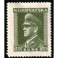 Croatia 1943 Ante Pevelic 0.75K MNG Stamp