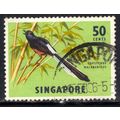 Singapore 1963 QE2 50ct White Rumped Shama SG 7...