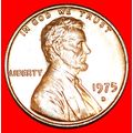 MEMORIAL (1959-1982): USA ★ 1 CENT 1975D LINCOL...