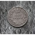 1886 Queen Victoria Silver Sixpence 6d British ...