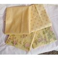 4 Pattern Moda Quilting Fabric Lot 18x42 Inches...