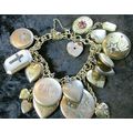 RARE 1800's Gold Victorian Heart Locket Charm b...