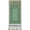 Vintage: Glasgow Numerical Ptg. Co. 1/5 ticket ...