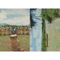 Burundi Drums Canoe Boats African Drummer Postcard