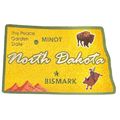 North Dakota The Peace Garden State Foil Fridge...
