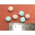 6 Macaroons Pink & Blue Handmade 1:12th Dolls H...