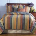 Full / Queen 100% Cotton Quilt Set with Red Ora...