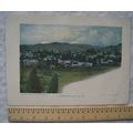 c1930 colour illustration Bloemfontein from the...