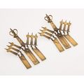 VALENTINO GARAVANI Antique Gold Tone Heart Drop...